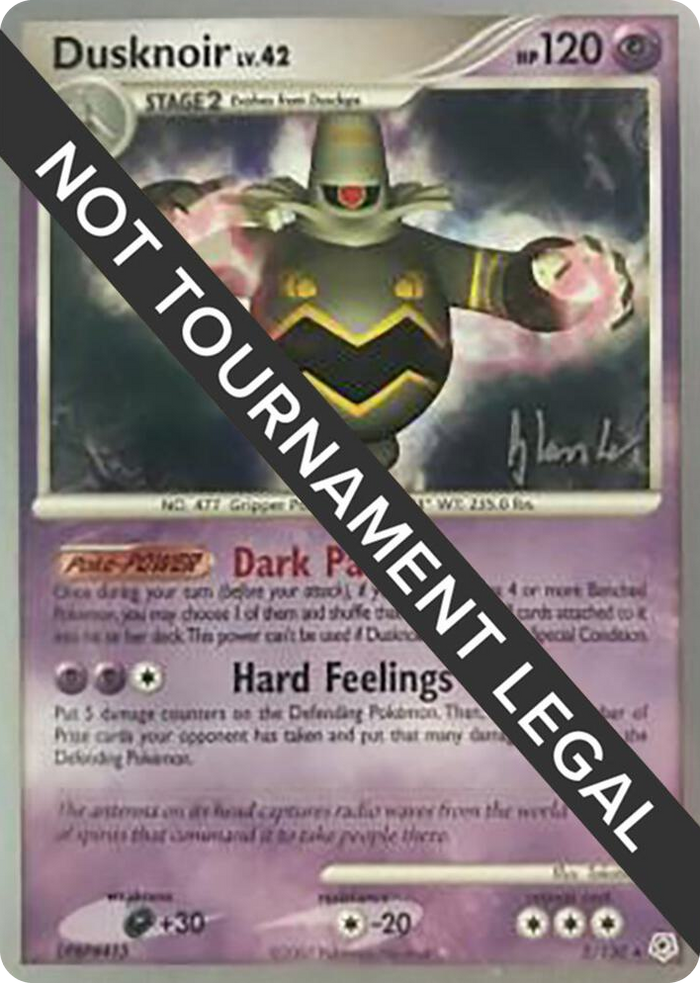 0002 Dusknoir - 2008 (Dylan Lefavour) Holo Rare World Championship Decks