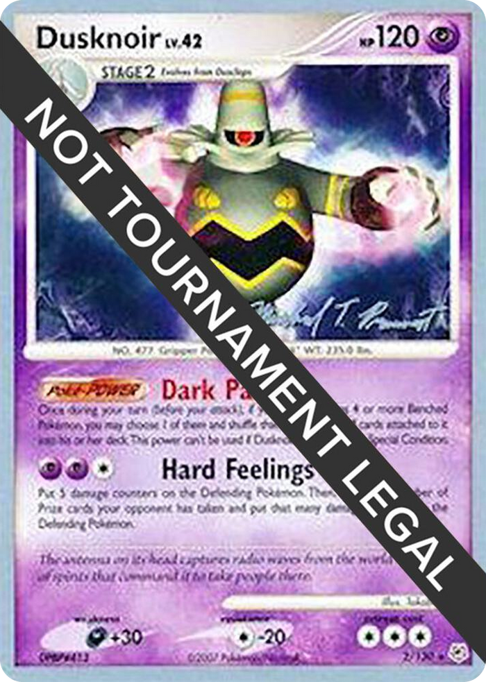0002 Dusknoir - 2010 (Michael Pramawat) Rare World Championship Decks