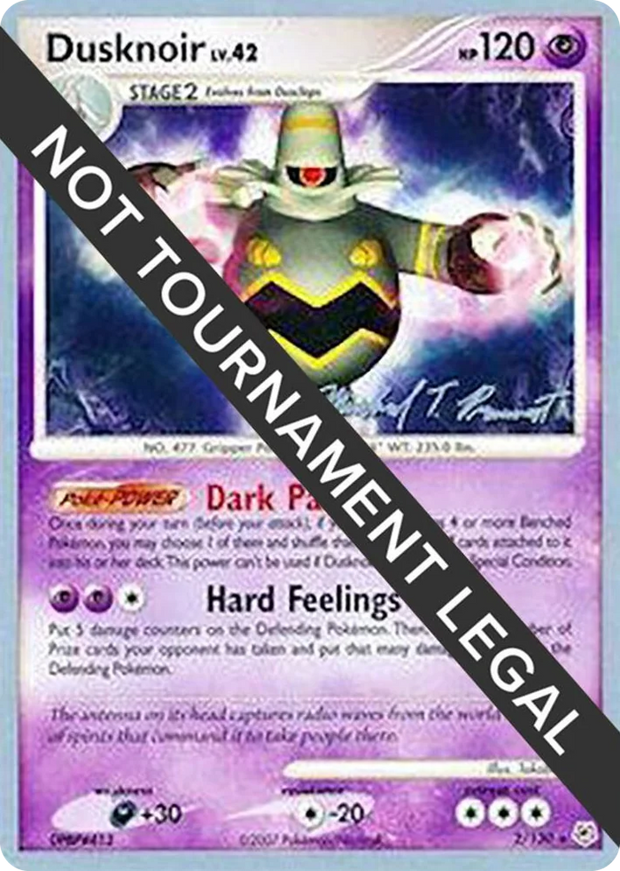 0002 Dusknoir - 2010 (Michael Pramawat) Rare World Championship Decks
