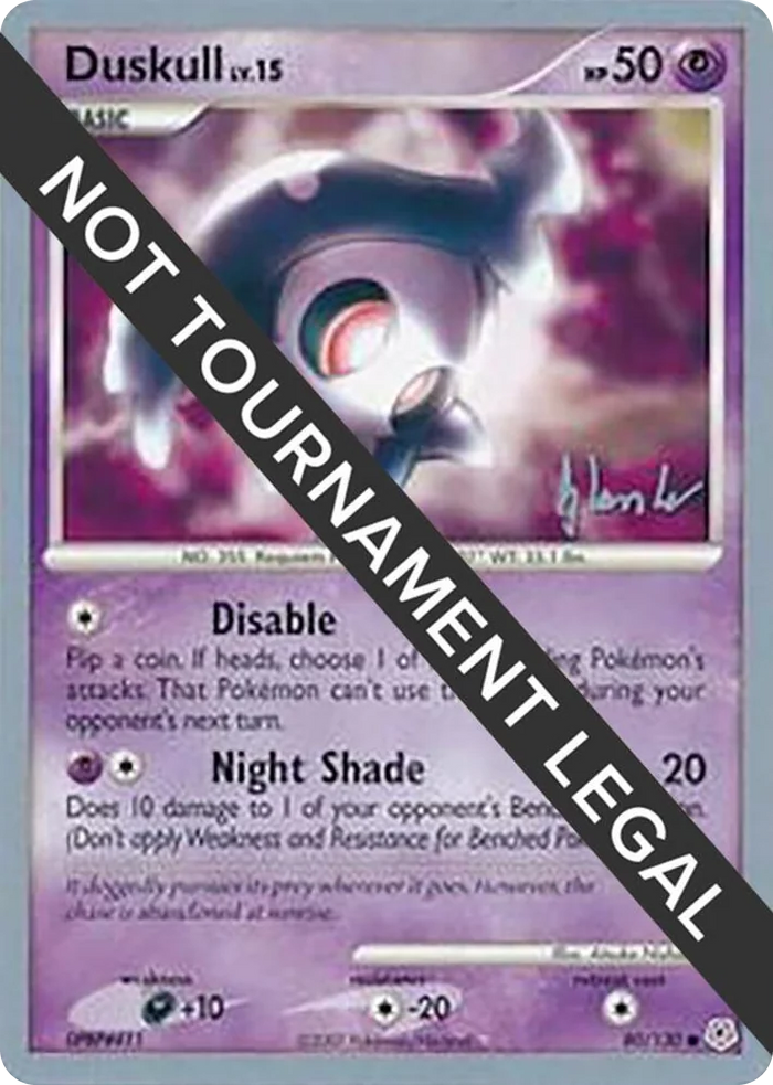 0080 Duskull - 2008 (Dylan Lefavour) Common World Championship Decks