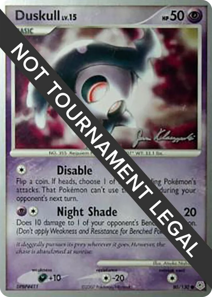 0080 Duskull - 2008 (Jason Klaczynski) Common World Championship Decks