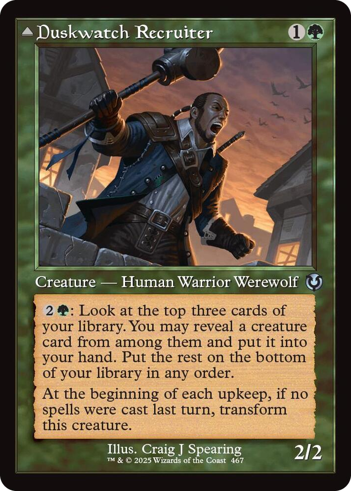 0467 Duskwatch Recruiter (Retro Frame) U Innistrad Remastered