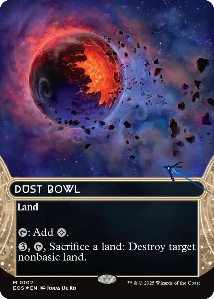 Dust Bowl (0102) (Borderless) (Galaxy Foil) #102 M - Edge of Eternities: Stellar Sights Pokemon card