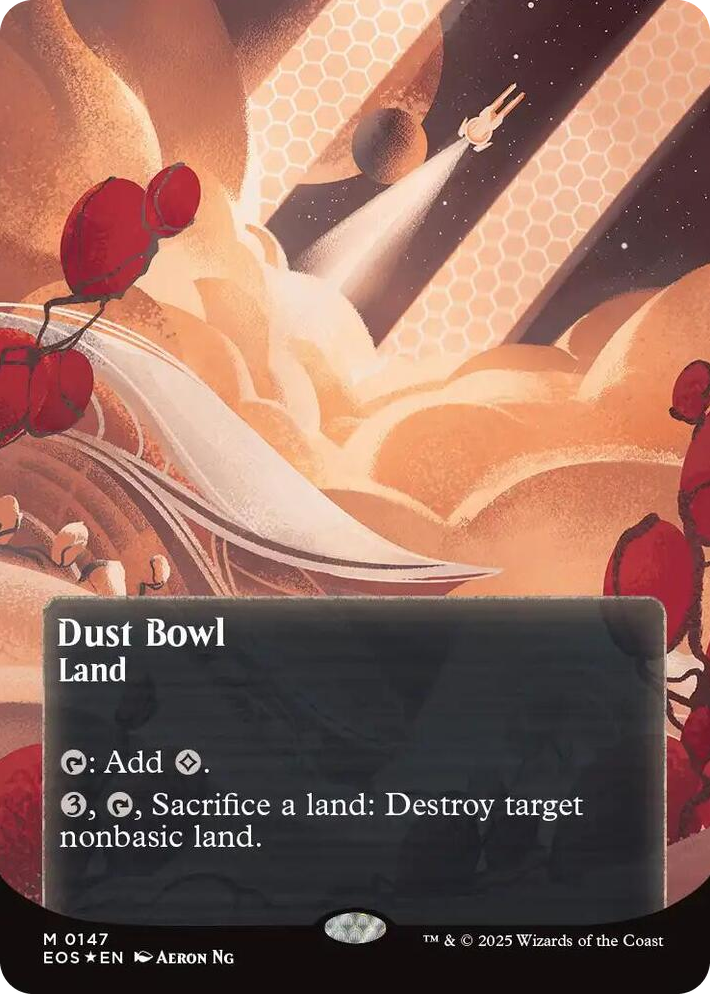 0147 Dust Bowl (0147) (Borderless) (Galaxy Foil) M Edge of Eternities: Stellar Sights
