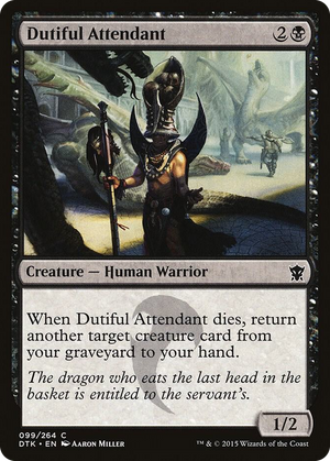 0099 Dutiful Attendant C Dragons of Tarkir