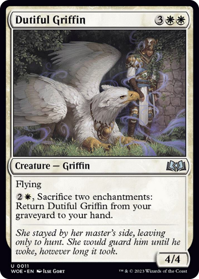 0011 Dutiful Griffin U Wilds of Eldraine