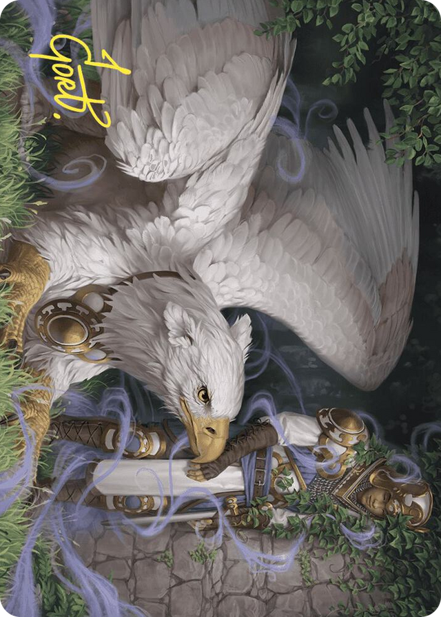 0003 Dutiful Griffin Art Card (Gold-Stamped Signature) S Art Series: Wilds of Eldraine