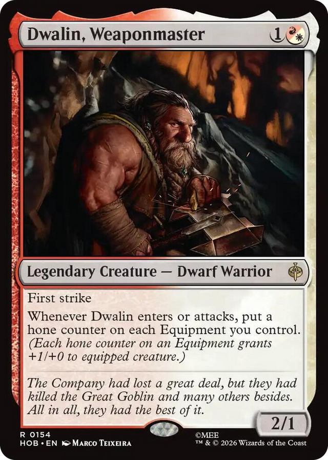0154 Dwalin, Weaponmaster R The Hobbit