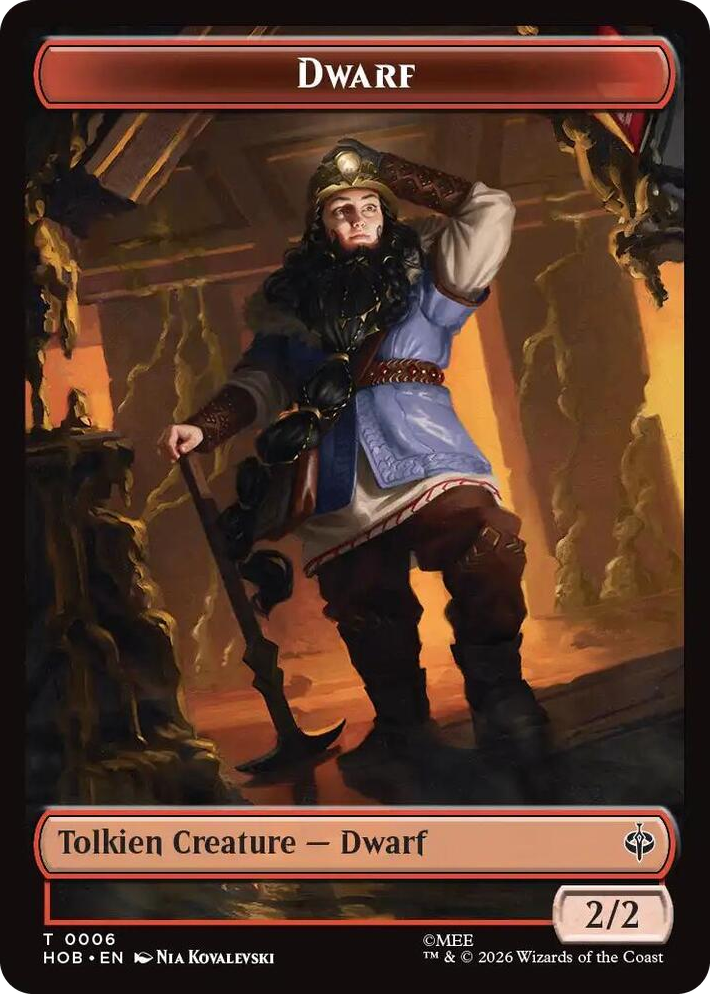0006 Dwarf // Enduring Story Double-Sided Token T The Hobbit