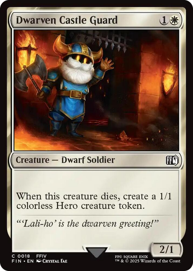 0018 Dwarven Castle Guard C FINAL FANTASY