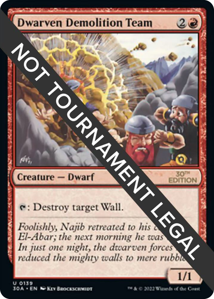 0139 Dwarven Demolition Team U 30th Anniversary Edition