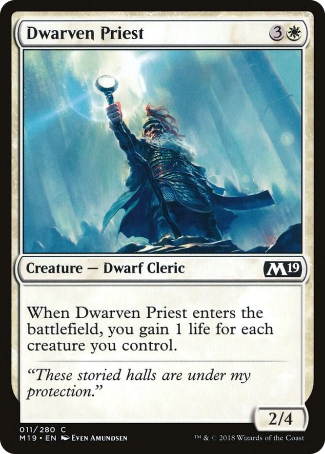 0011 Dwarven Priest C Core Set 2019