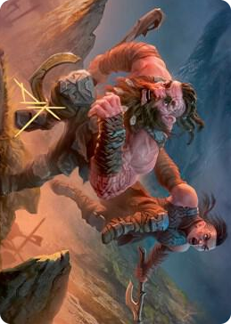0033 Dwarven Reinforcements Art Card (Gold-Stamped Signature) S Art Series: Kaldheim
