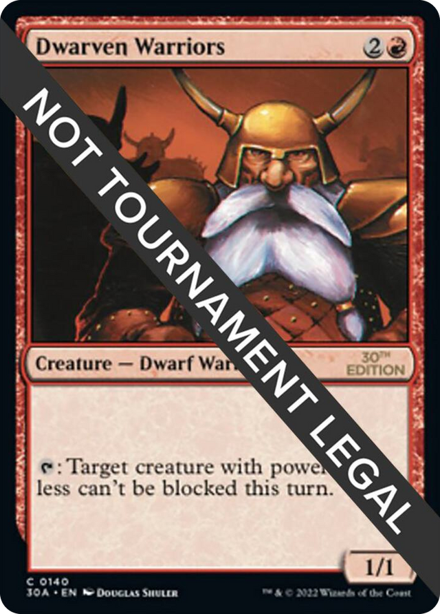 0140 Dwarven Warriors C 30th Anniversary Edition