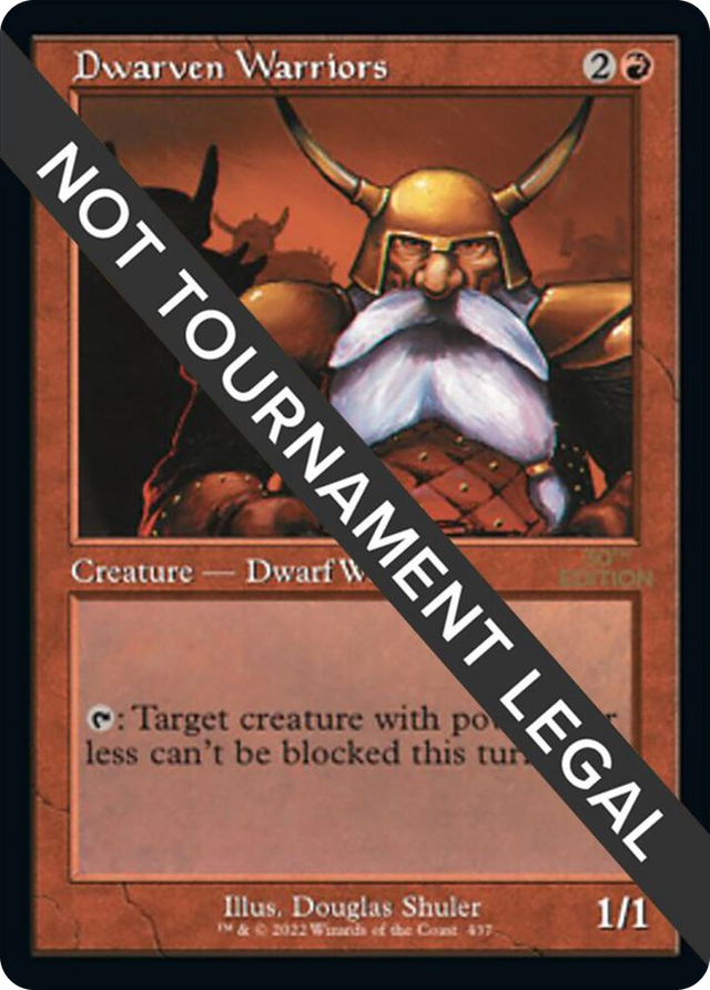 0437 Dwarven Warriors (Retro Frame) C 30th Anniversary Edition