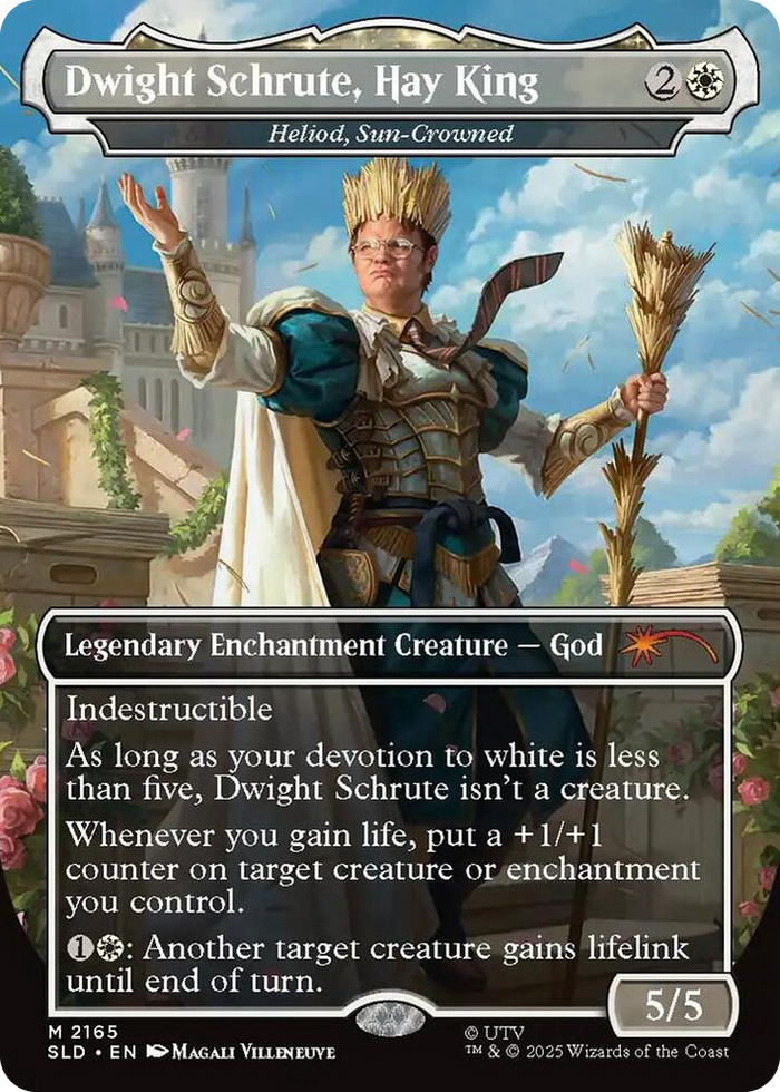 Dwight Schrute, Hay King - Heliod, Sun-Crowned #2165 M - Secret Lair Drop Series Pokemon card