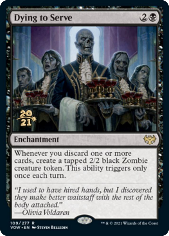 0109 Dying to Serve R Prerelease Cards