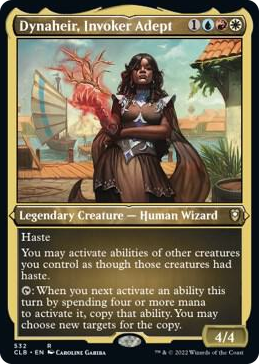 0532 Dynaheir, Invoker Adept (Foil Etched) R Commander Legends: Battle for Baldur's Gate