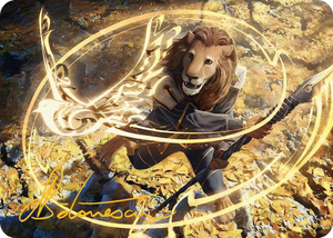 0003 Eager Glyphmage Art Card (Gold-Stamped Signature) S Art Series: Secrets of Strixhaven