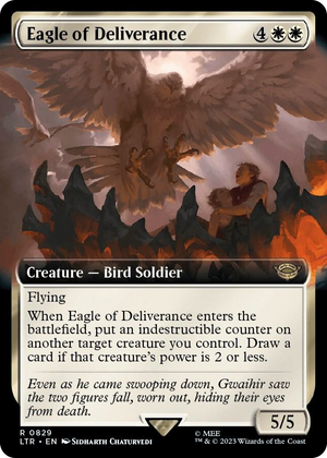 0829 Eagle of Deliverance (Extended Art) R Universes Beyond: The Lord of the Rings: Tales of Middle-earth