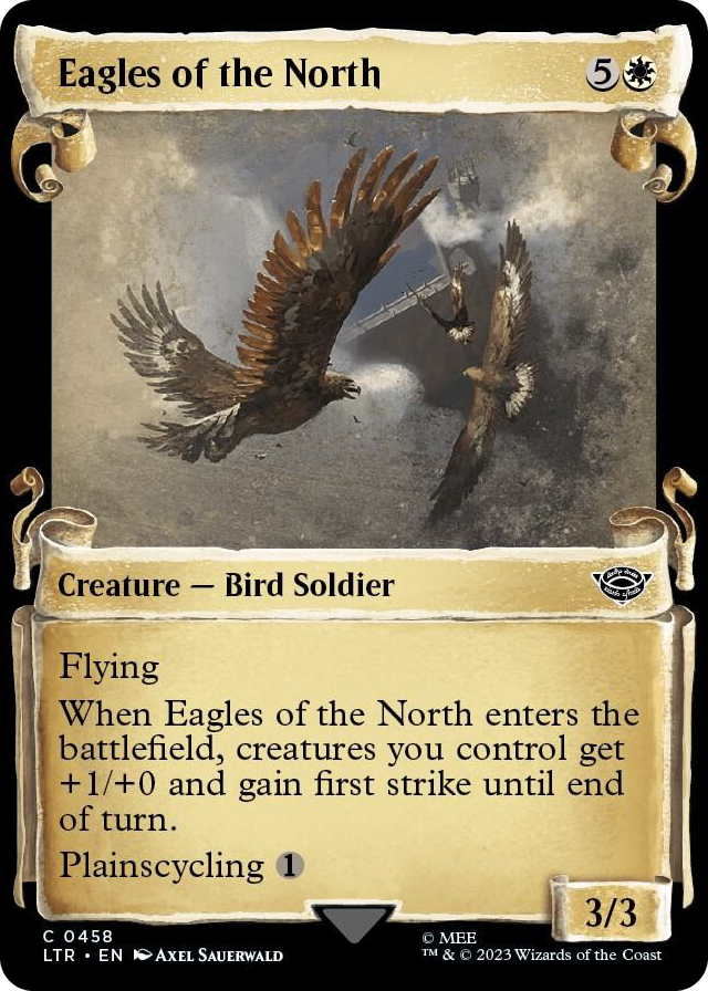 Eagles of the North (Showcase Scrolls) #458 C - Universes Beyond: The Lord of the Rings: Tales of Middle-earth Pokemon card