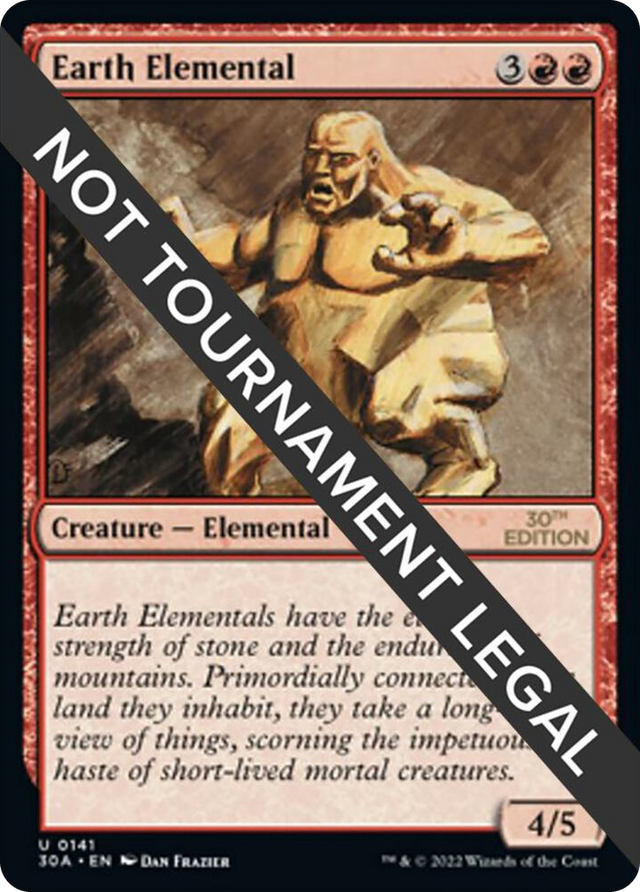 0141 Earth Elemental U 30th Anniversary Edition