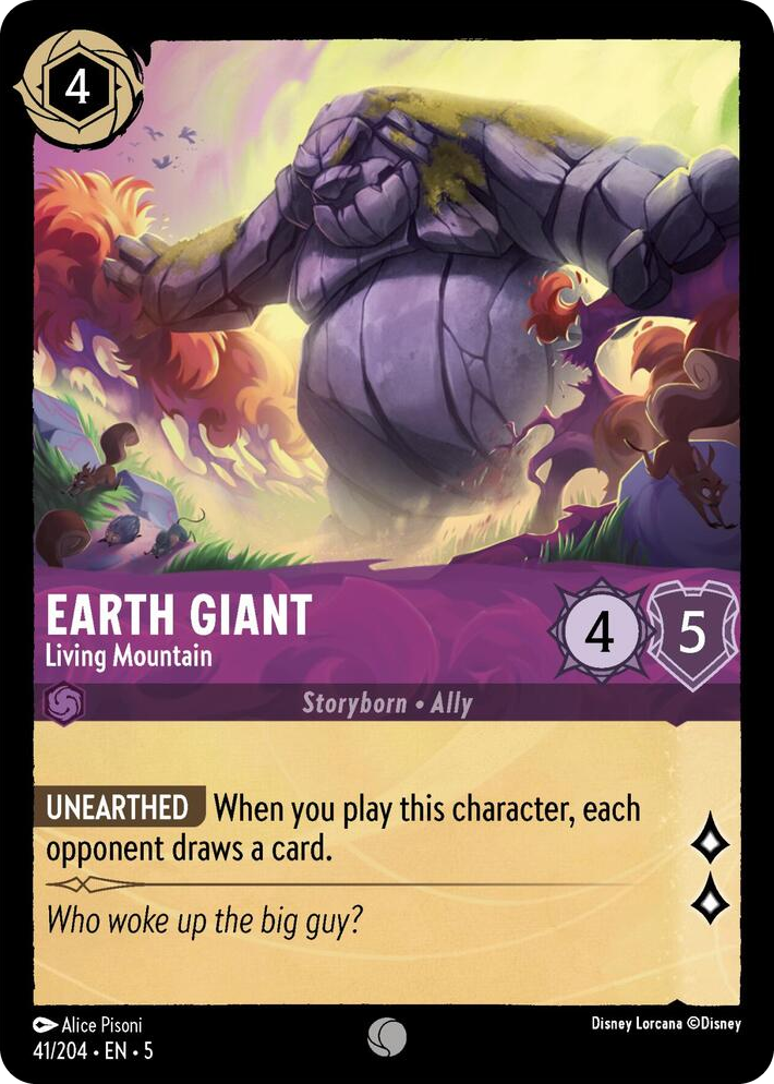 0041 Earth Giant - Living Mountain Common Shimmering Skies