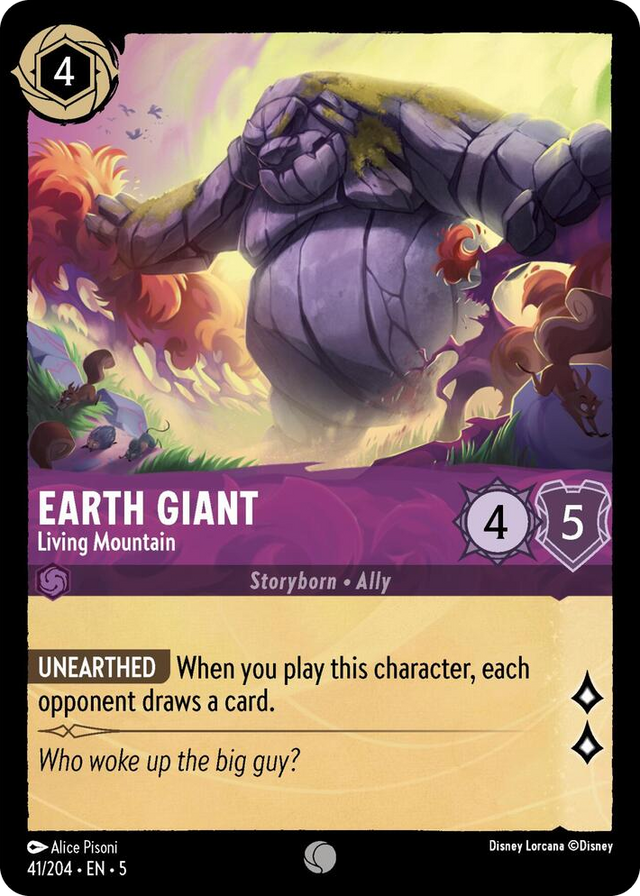 0041 Earth Giant - Living Mountain Common Shimmering Skies