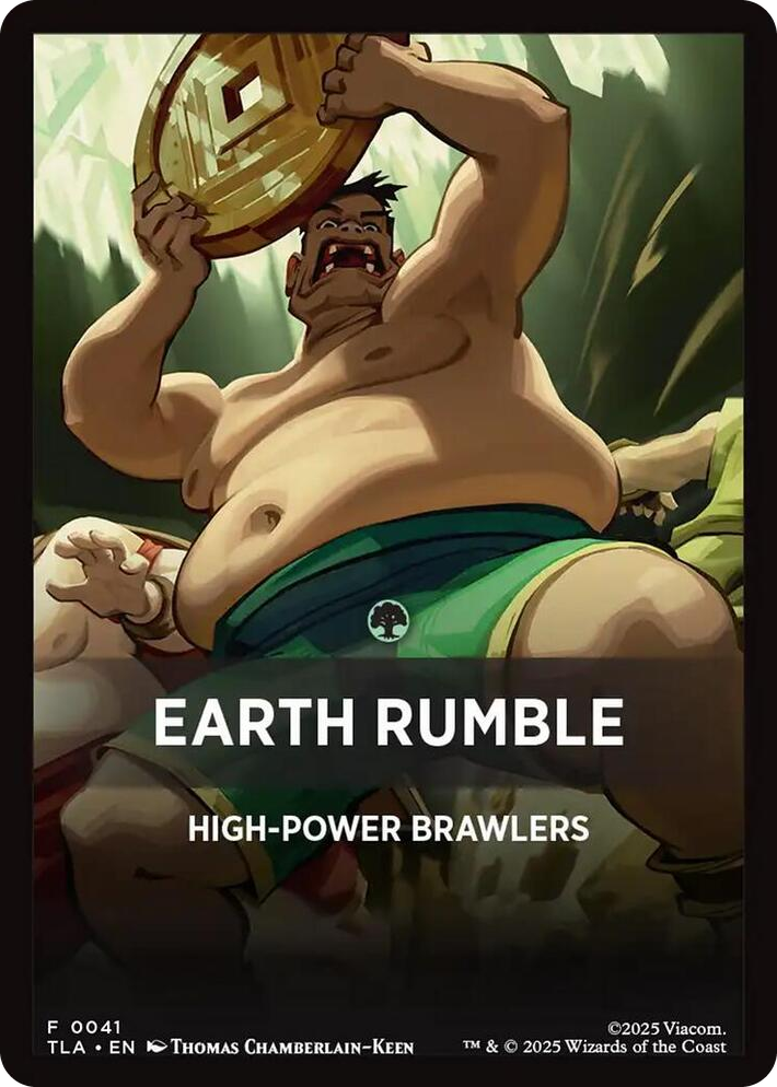0041 Earth Rumble Theme Card T The Last Airbender