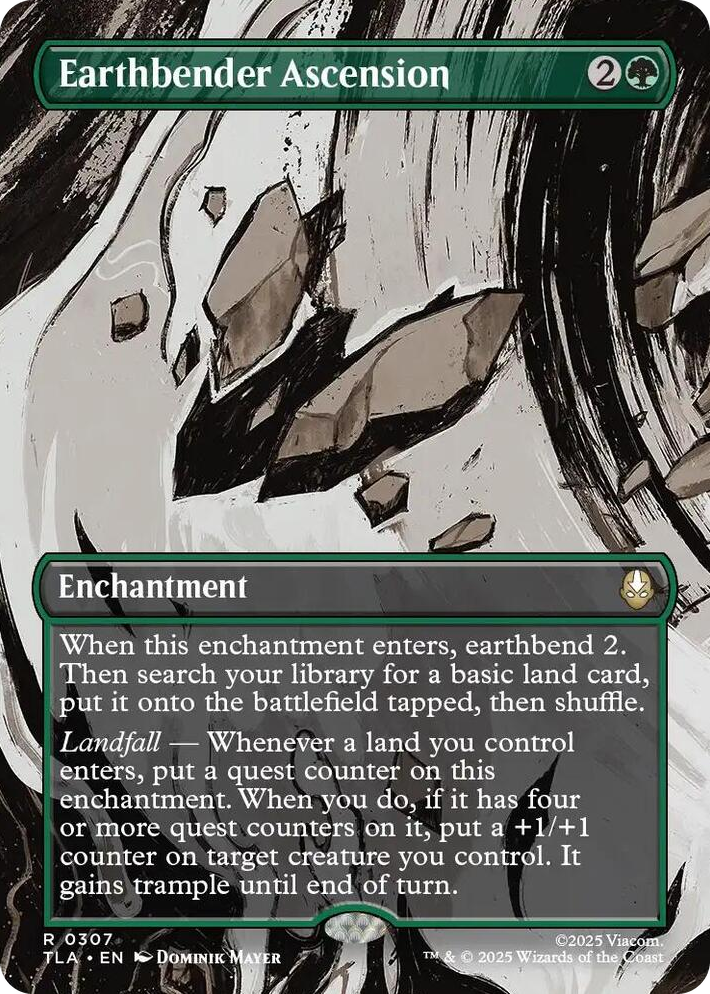 0307 Earthbender Ascension (Borderless) R The Last Airbender