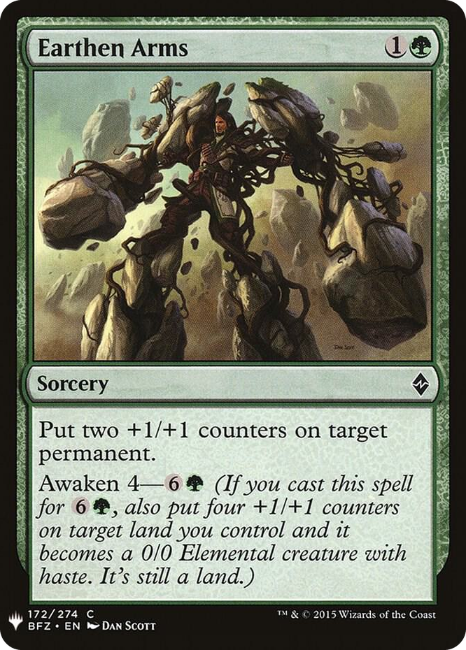 Earthen Arms #172 C - The List Reprints Pokemon card