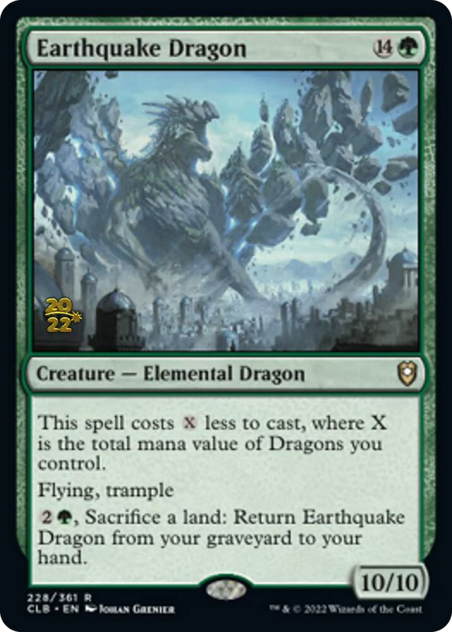 0228 Earthquake Dragon R Prerelease Cards