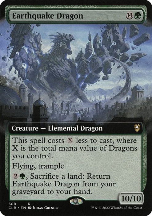 0588 Earthquake Dragon (Extended Art) R Commander Legends: Battle for Baldur's Gate