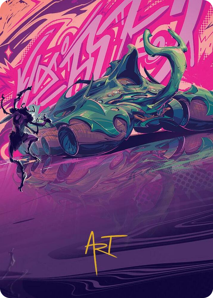 Earthrumbler Art Card (Gold-Stamped Signature) #42 S - Art Series: Aetherdrift Pokemon card