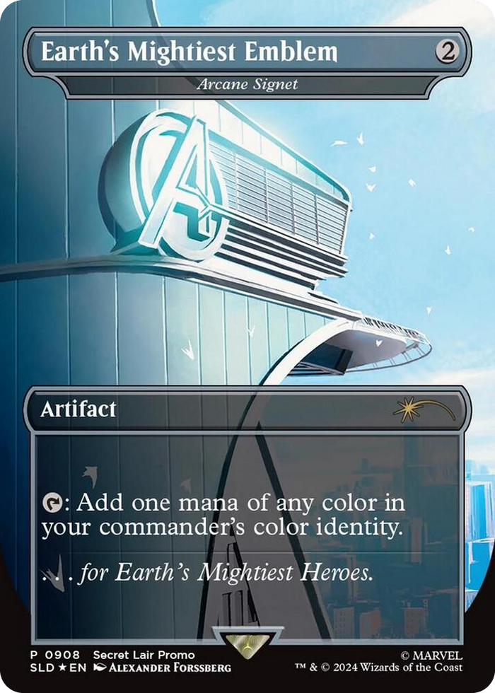 Earth's Mightiest Emblem - Arcane Signet (Rainbow Foil) #908 P - Secret Lair Drop Series Pokemon card