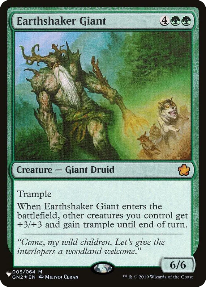 0005 Earthshaker Giant M The List Reprints