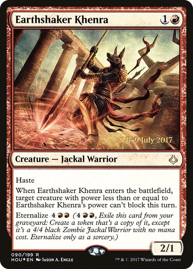 0090 Earthshaker Khenra R Prerelease Cards