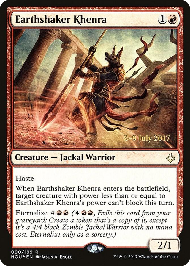 0090 Earthshaker Khenra R Prerelease Cards