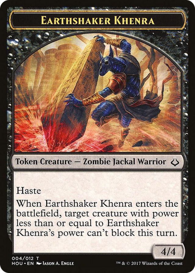 0004 Earthshaker Khenra Token T Hour of Devastation