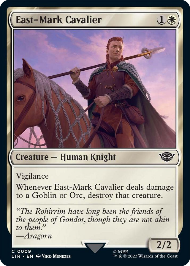 0009 East-Mark Cavalier C Universes Beyond: The Lord of the Rings: Tales of Middle-earth