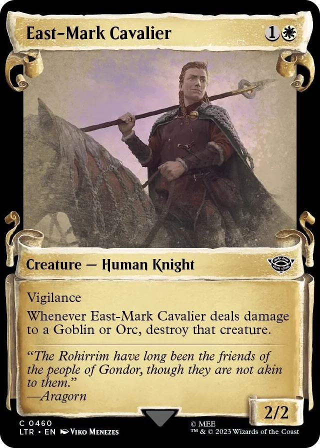 0460 East-Mark Cavalier (Showcase Scrolls) C Universes Beyond: The Lord of the Rings: Tales of Middle-earth