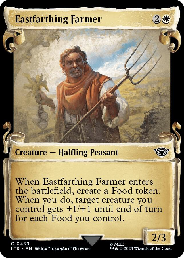 Eastfarthing Farmer (Showcase Scrolls) #459 C - Universes Beyond: The Lord of the Rings: Tales of Middle-earth Pokemon card
