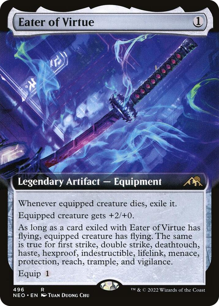 0496 Eater of Virtue (Extended Art) R Kamigawa: Neon Dynasty