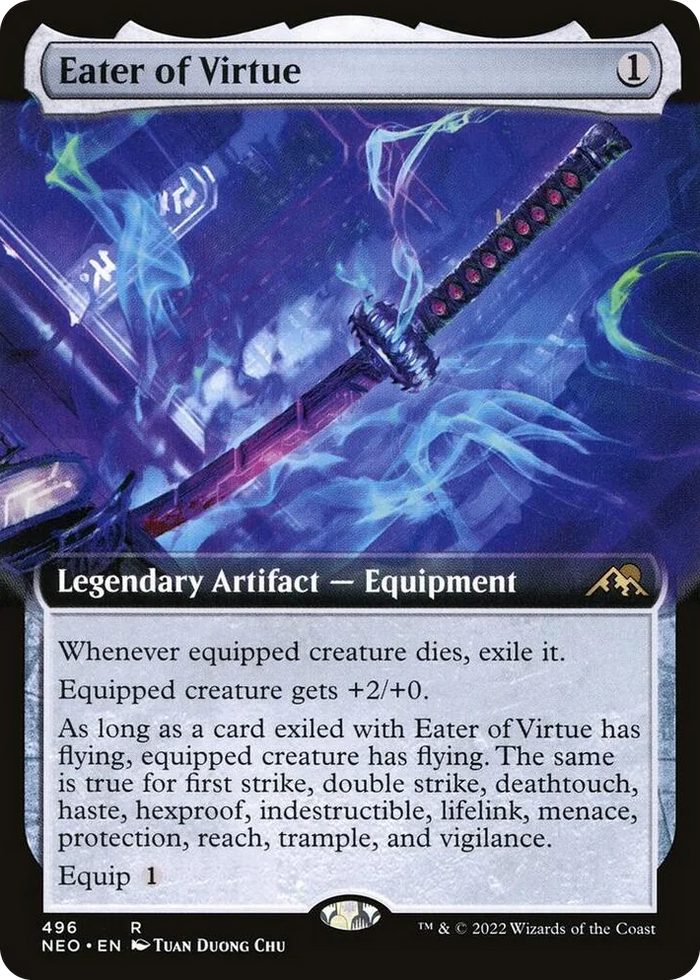 0496 Eater of Virtue (Extended Art) R Kamigawa: Neon Dynasty