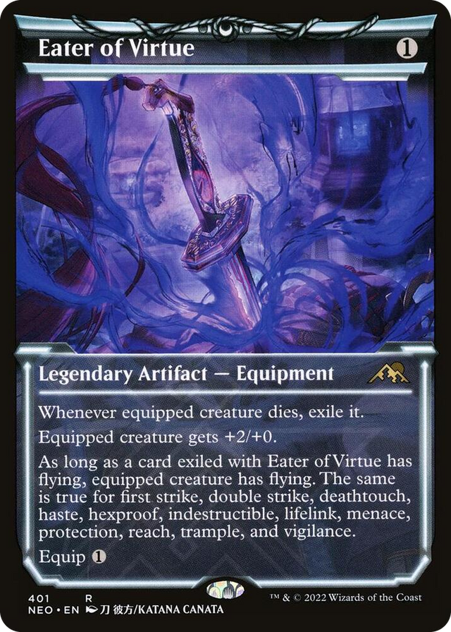 0401 Eater of Virtue (Showcase) R Kamigawa: Neon Dynasty