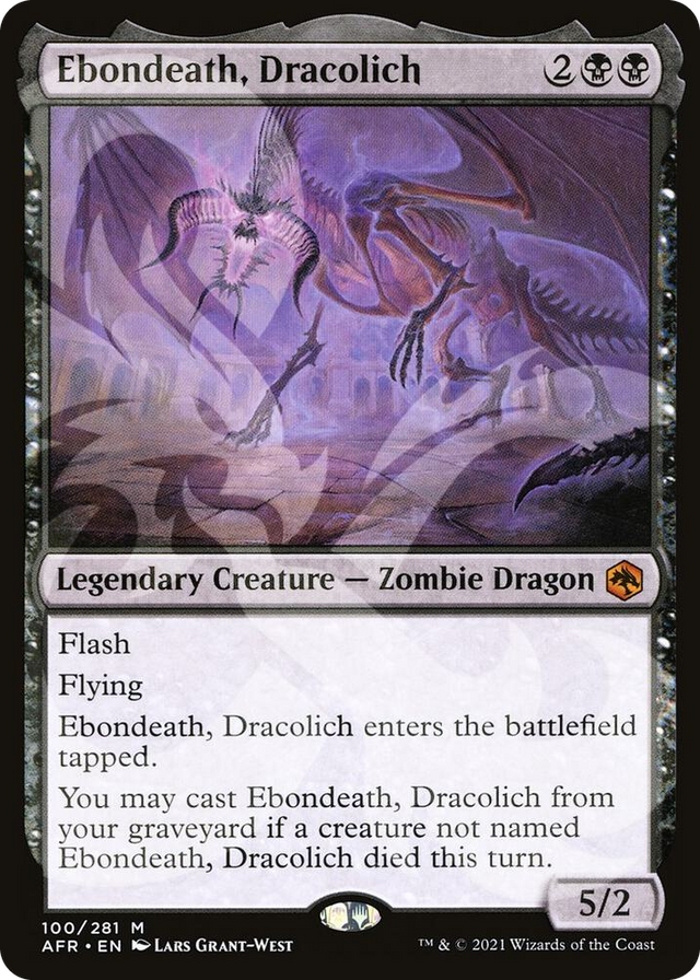0100 Ebondeath, Dracolich M AFR Ampersand Promos