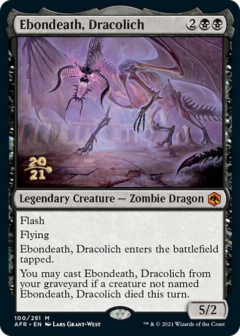 Ebondeath, Dracolich #100 M - Prerelease Cards Pokemon card