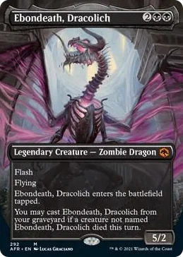 0292 Ebondeath, Dracolich (Borderless) M Adventures in the Forgotten Realms