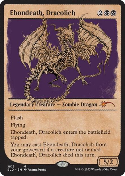 1014 Ebondeath, Dracolich (Showcase) M Secret Lair Drop Series
