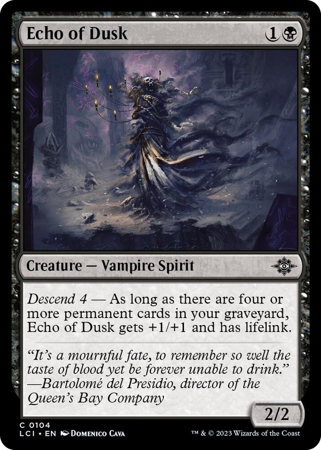 0104 Echo of Dusk C The Lost Caverns of Ixalan